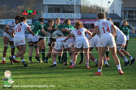 Ireland Women 10 USA Women 19; November 18th 2018; Womens Autumn Series