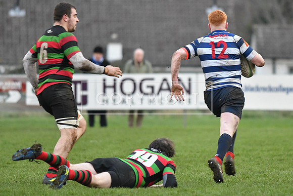 Blackrock College RFC 19 Highfield RFC 59; AIL 2A; Saturday 19th January