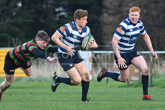Blackrock College RFC 19 Highfield RFC 59; AIL 2A; Saturday 19th January