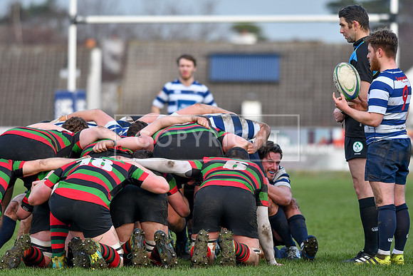 Blackrock College RFC 19 Highfield RFC 59; AIL 2A; Saturday 19th January
