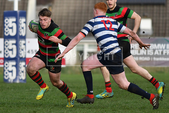 Blackrock College RFC 19 Highfield RFC 59; AIL 2A; Saturday 19th January
