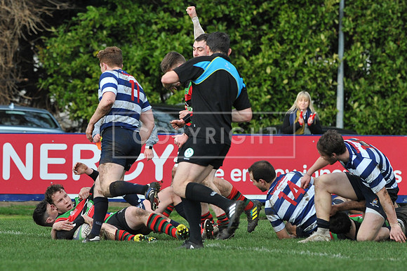 Blackrock College RFC 19 Highfield RFC 59; AIL 2A; Saturday 19th January