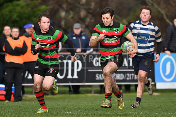 Blackrock College RFC 19 Highfield RFC 59; AIL 2A; Saturday 19th January