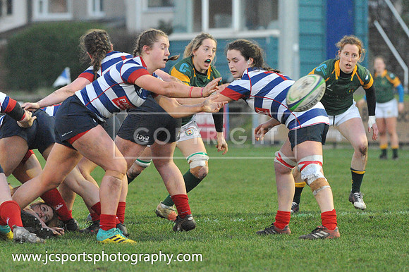 Blackrock RFC 0 Railway Union RFC 30; February 23rd 2019; Womens All Ireland League Round 12