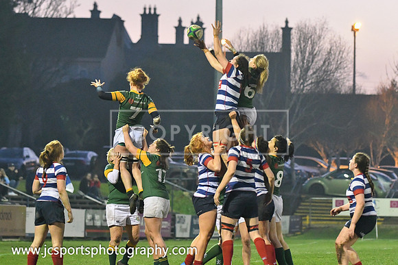 Blackrock RFC 0 Railway Union RFC 30; February 23rd 2019; Womens All Ireland League Round 12