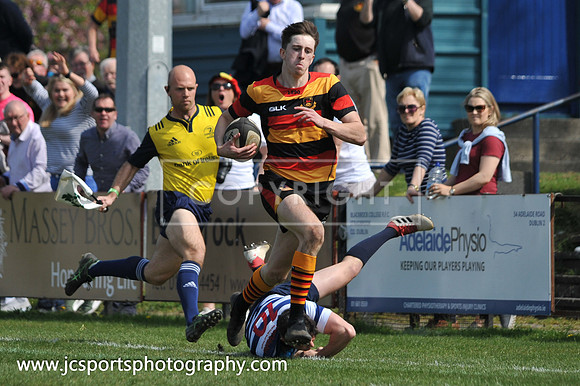 Blackrock RFC 28 Sligo RFC 27; AIL Playoff; 20th April 2019; Stradbrook Road