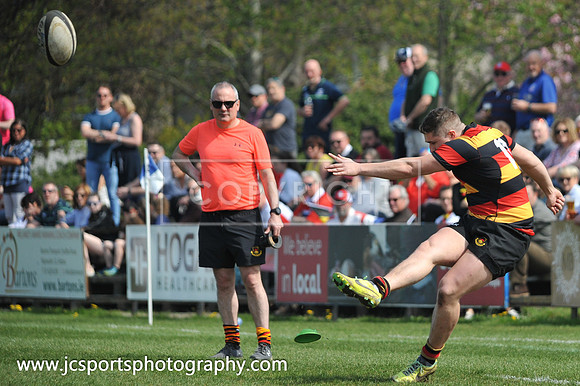 Blackrock RFC 28 Sligo RFC 27; AIL Playoff; 20th April 2019; Stradbrook Road
