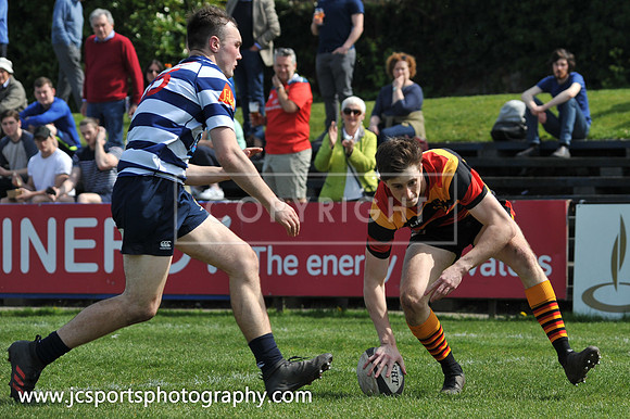 Blackrock RFC 28 Sligo RFC 27; AIL Playoff; 20th April 2019; Stradbrook Road