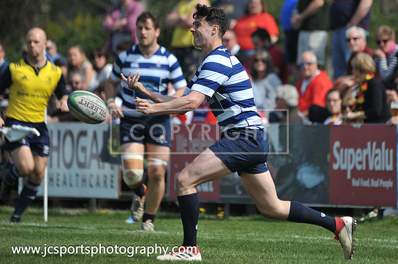 Blackrock RFC 28 Sligo RFC 27; AIL Playoff; 20th April 2019; Stradbrook Road