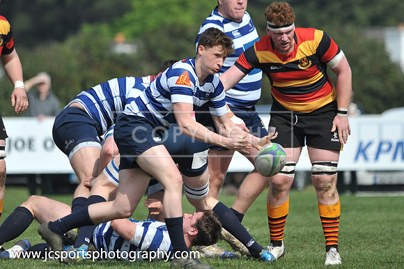 Blackrock RFC 28 Sligo RFC 27; AIL Playoff; 20th April 2019; Stradbrook Road