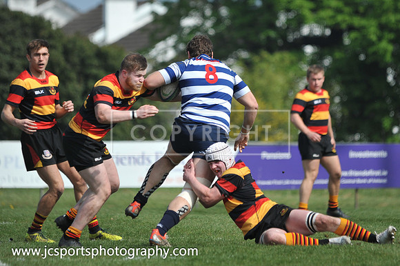 Blackrock RFC 28 Sligo RFC 27; AIL Playoff; 20th April 2019; Stradbrook Road