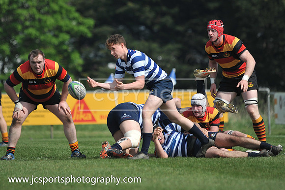 Blackrock RFC 28 Sligo RFC 27; AIL Playoff; 20th April 2019; Stradbrook Road