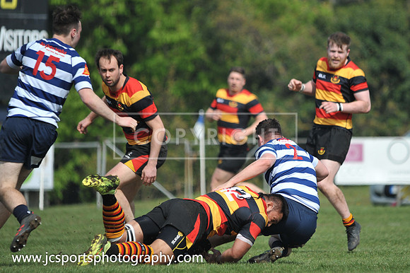 Blackrock RFC 28 Sligo RFC 27; AIL Playoff; 20th April 2019; Stradbrook Road