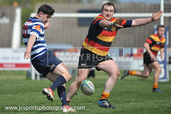 Blackrock RFC 28 Sligo RFC 27; AIL Playoff; 20th April 2019; Stradbrook Road