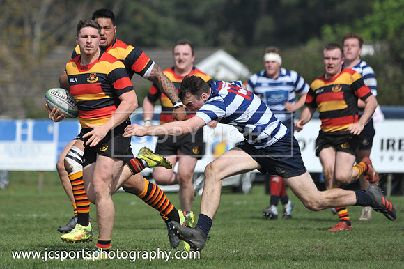 Blackrock RFC 28 Sligo RFC 27; AIL Playoff; 20th April 2019; Stradbrook Road