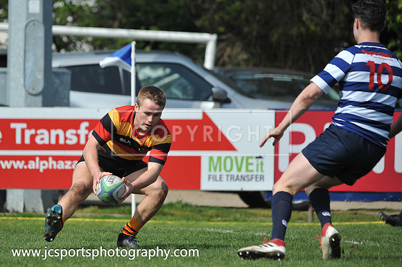 Blackrock RFC 28 Sligo RFC 27; AIL Playoff; 20th April 2019; Stradbrook Road