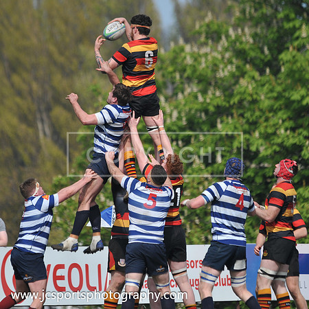 Blackrock RFC 28 Sligo RFC 27; AIL Playoff; 20th April 2019; Stradbrook Road