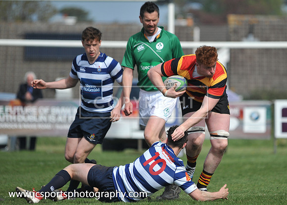 Blackrock RFC 28 Sligo RFC 27; AIL Playoff; 20th April 2019; Stradbrook Road