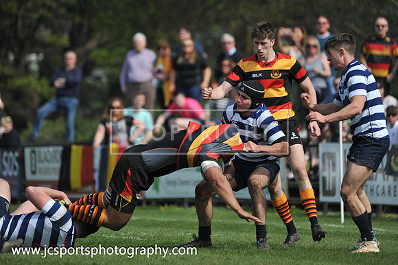 Blackrock RFC 28 Sligo RFC 27; AIL Playoff; 20th April 2019; Stradbrook Road