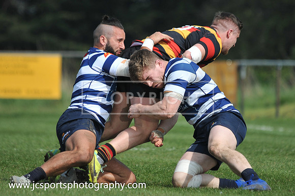 Blackrock RFC 28 Sligo RFC 27; AIL Playoff; 20th April 2019; Stradbrook Road