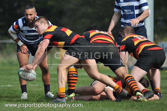 Blackrock RFC 28 Sligo RFC 27; AIL Playoff; 20th April 2019; Stradbrook Road