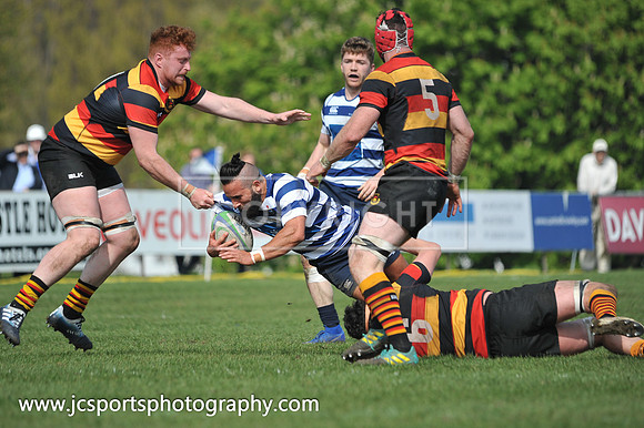 Blackrock RFC 28 Sligo RFC 27; AIL Playoff; 20th April 2019; Stradbrook Road