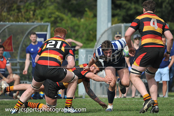 Blackrock RFC 28 Sligo RFC 27; AIL Playoff; 20th April 2019; Stradbrook Road