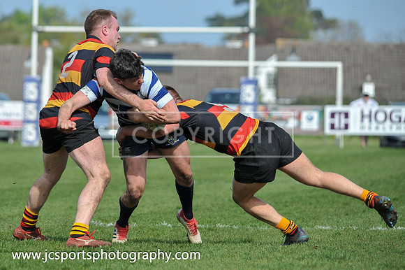 Blackrock RFC 28 Sligo RFC 27; AIL Playoff; 20th April 2019; Stradbrook Road