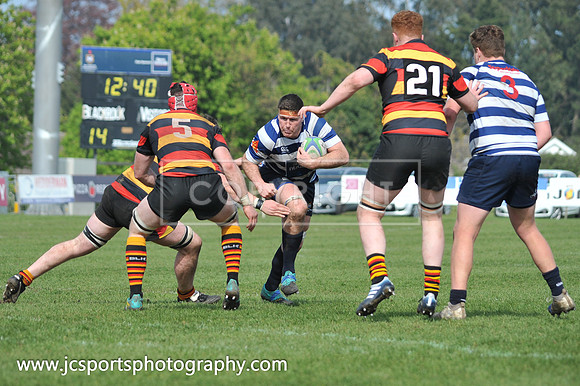 Blackrock RFC 28 Sligo RFC 27; AIL Playoff; 20th April 2019; Stradbrook Road