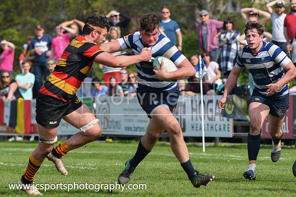 Blackrock RFC 28 Sligo RFC 27; AIL Playoff; 20th April 2019; Stradbrook Road