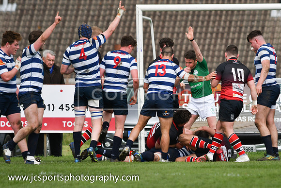 Blackrock RFC 21 Rainey Old Boys RFC 35; AIL Playoff; April 27th 2019
