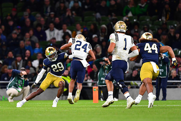 Christian Gray with the tackle.