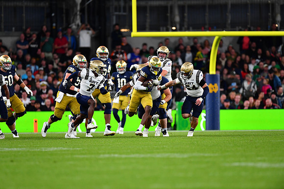 Jayden Thomas of Notre Dame.