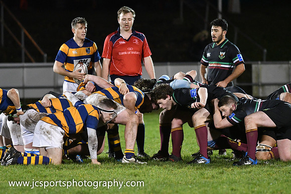 DLSP 10 Monkstown 13; Leinster League 1B; Friday 7th December