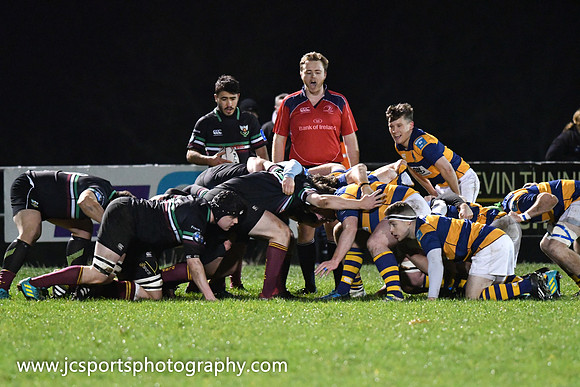 DLSP 10 Monkstown 13; Leinster League 1B; Friday 7th December