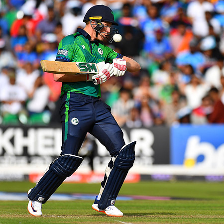 A close shave for Ireland's Harry Tector.